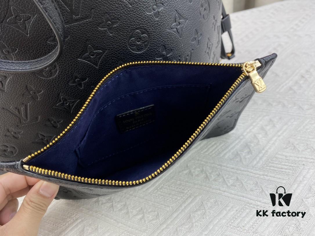 Upgraded Original Version [Exclusive Real Shot M45686 M40995] Small Floral Pressed Louis Vuitton New Neverfull Tote Bag