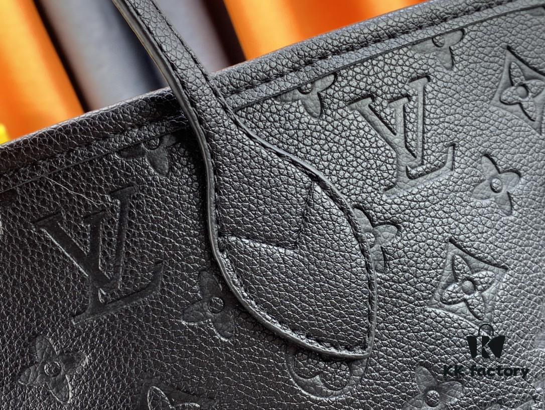 Upgraded Original Version [Exclusive Real Shot M45686 M40995] Small Floral Pressed Louis Vuitton New Neverfull Tote Bag