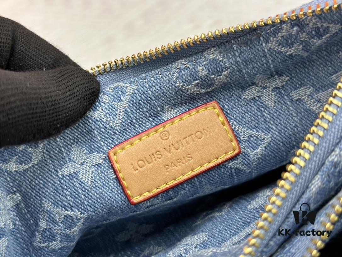 M83003 M83532 Premium Original Monogram New Denim Liv Pochette Fits Snugly on Arm