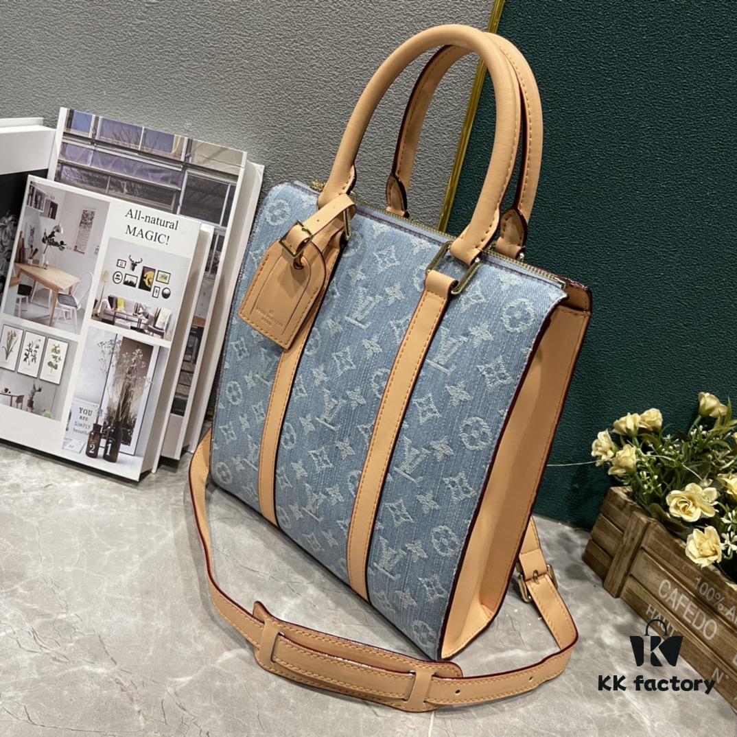 Upgraded 210 M46098 M59960 Light Blue Denim Sac Plat Cross Bag