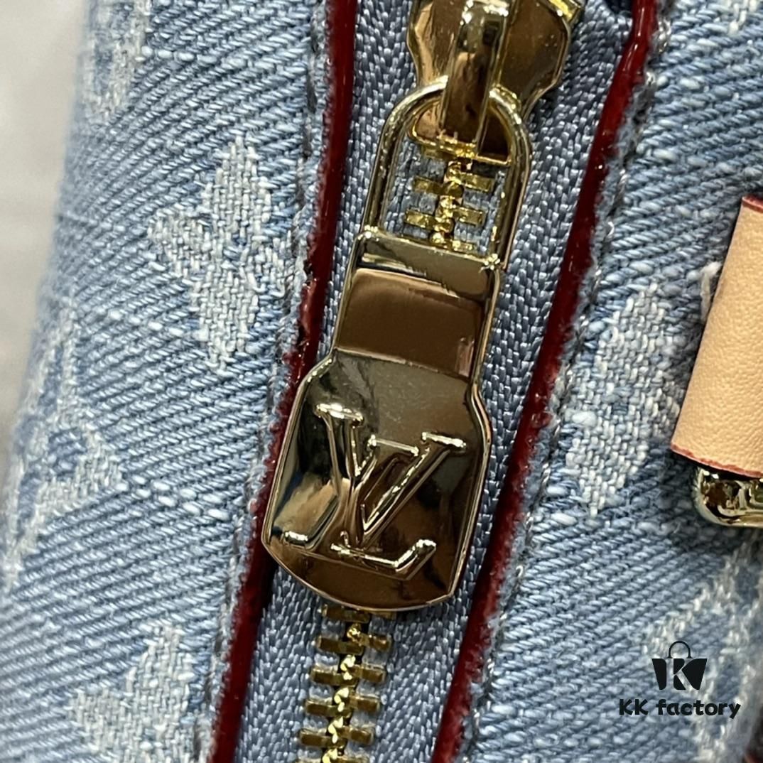 Upgraded 210 M46098 M59960 Light Blue Denim Sac Plat Cross Bag