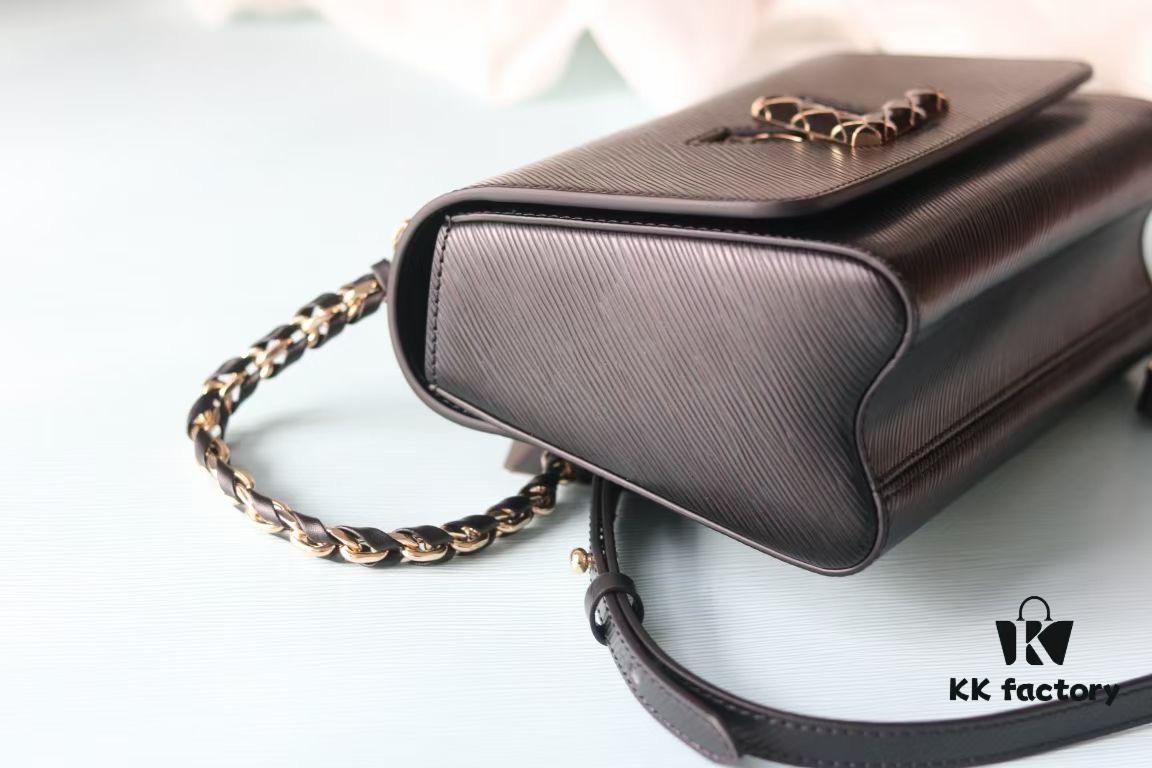 693075b56e68136f4d9a63c5 Top Quality Original LV Twist Medium Handbag in Epi Grained Leather