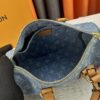 M46271 M20900 Light Blue Denim Keepall 25 Bag