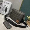 Upgraded M46340 69443 45320 2022 Official New Arrival 3D Printed Trio Messenger Bag Embodying the Trendy Charm of Damier Spray
