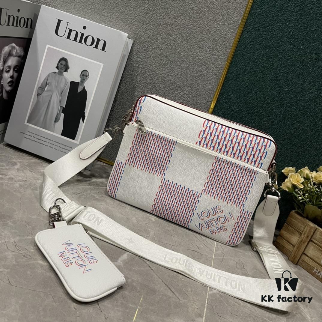 Upgraded M20665 M57840 M30848 M50068 M69443 M45320 2022 New Trio Messenger Bag Embracing the Trendy Spirit of Damier Spray