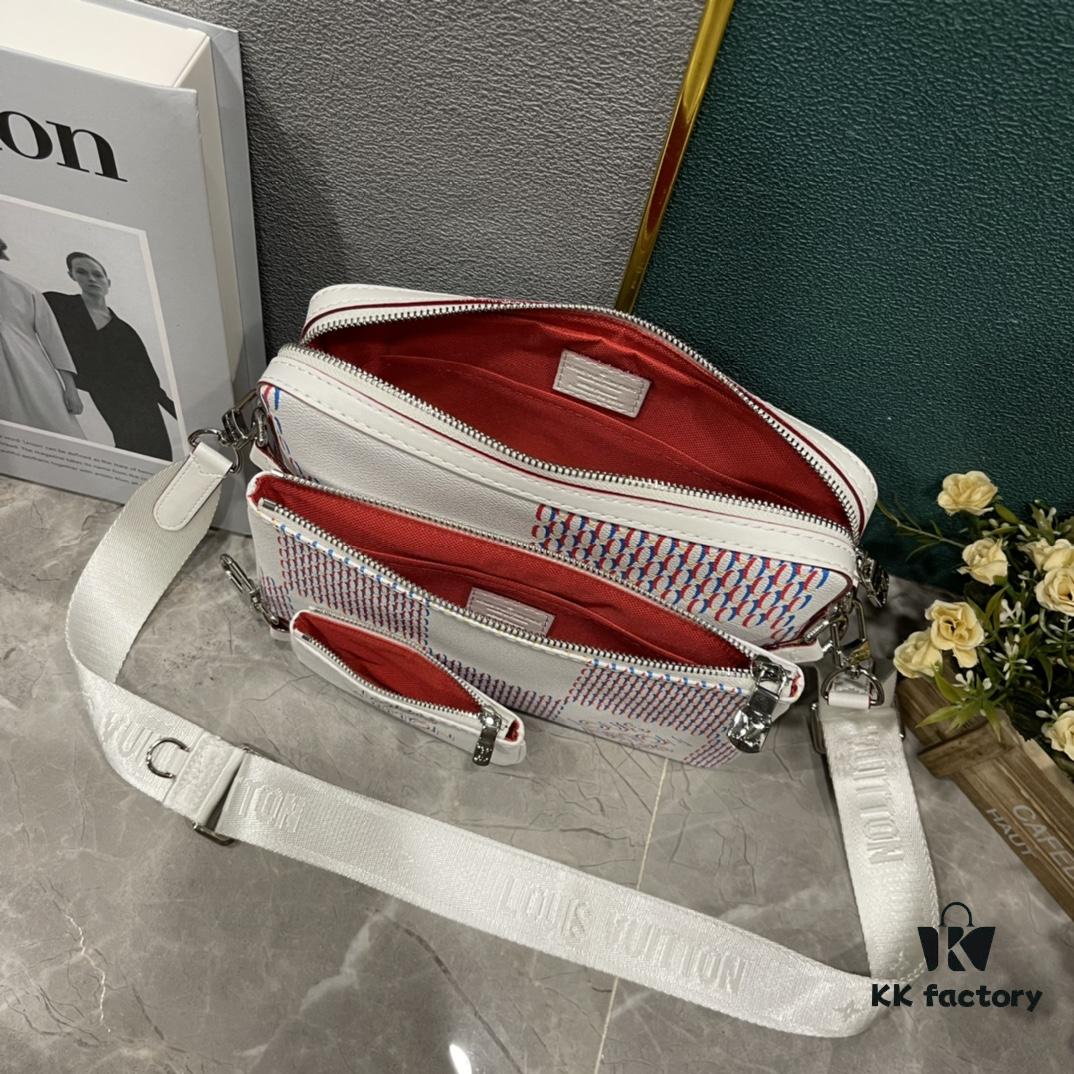 Upgraded M20665 M57840 M30848 M50068 M69443 M45320 2022 New Trio Messenger Bag Embracing the Trendy Spirit of Damier Spray