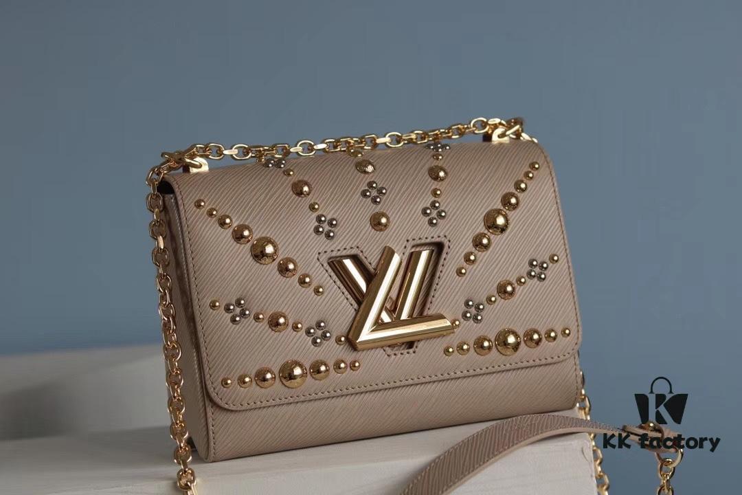 50306 Top Original Medium Twist Denim Bag [Rose] Compare and Confirm Inner Code: 0088 [Sun][Sun] LV's Latest and Hottest Model Released 💃