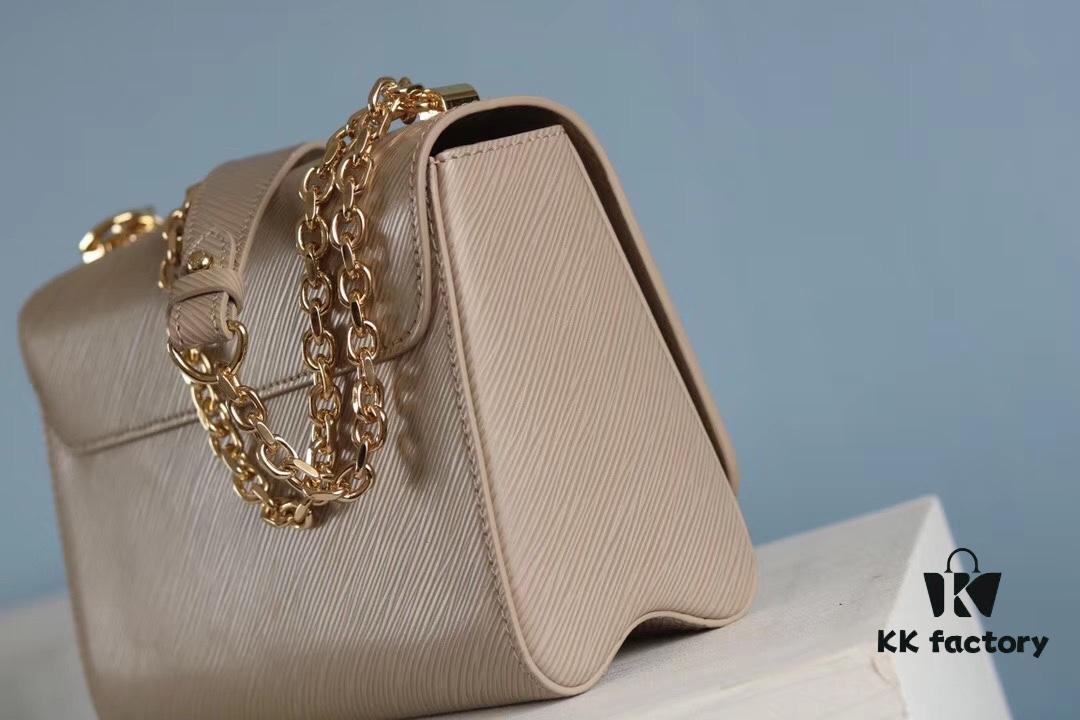 50306 Top Original Medium Twist Denim Bag [Rose] Compare and Confirm Inner Code: 0088 [Sun][Sun] LV's Latest and Hottest Model Released 💃