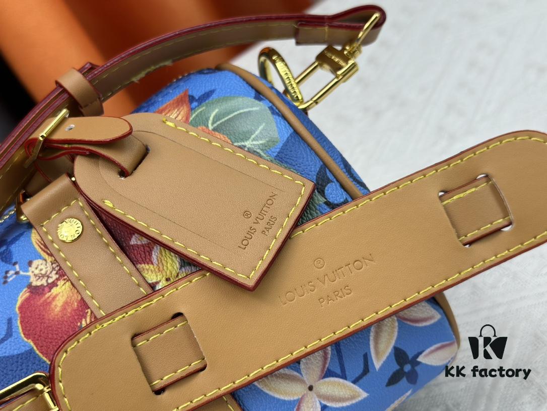 Upgraded Original Version M25440 Gray-Black Colorful, M24999 Bright Blue Colorful, M46271 Black Floral Men's Pillow Bag Series