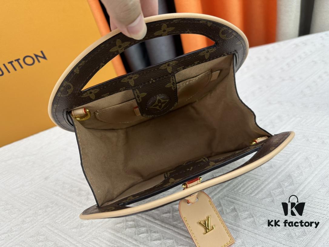 Authentic M47117 M44699 Monogram Flower Women's Round Handbag Around Me Bag