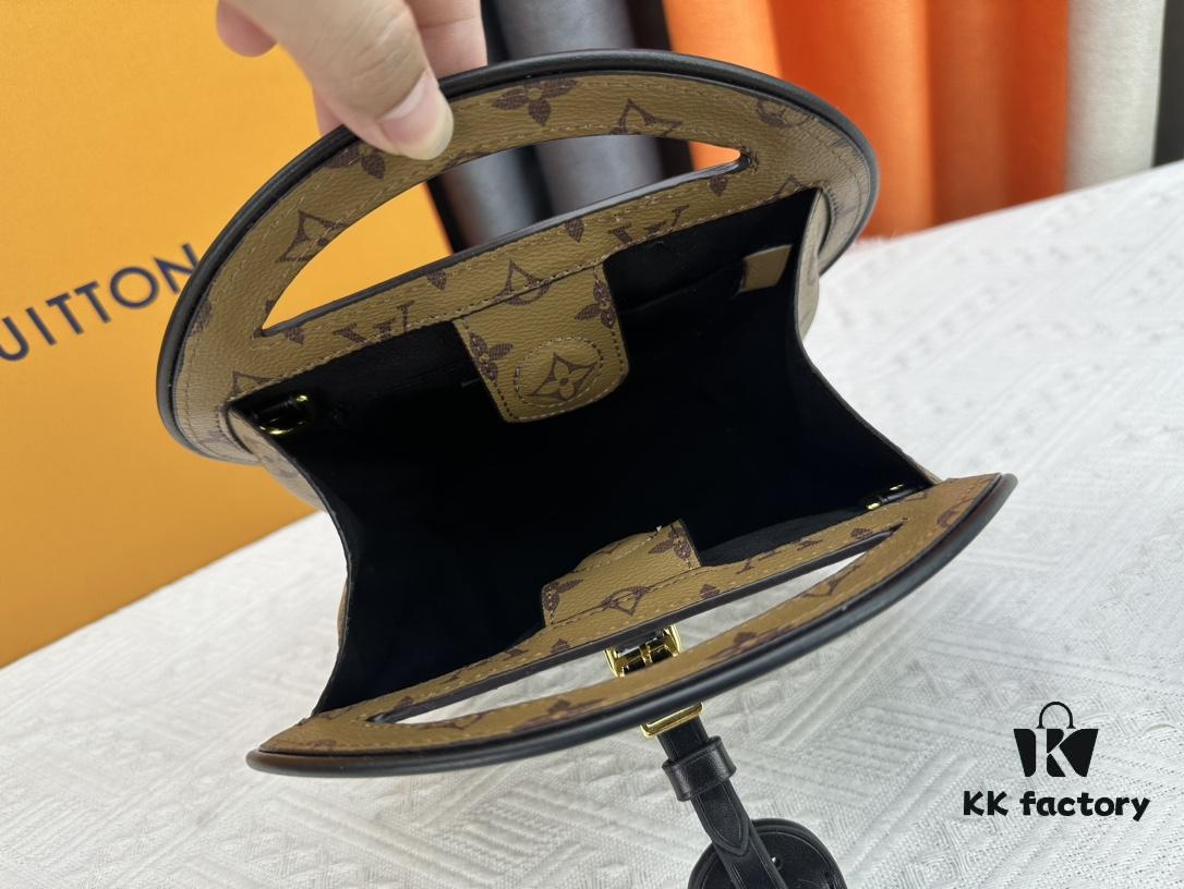 Authentic M47117 M44699 Monogram Flower Women's Round Handbag Around Me Bag