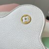 Upgraded M59864 Pure White Three-Tone Gold-Plated Capucines BB Handbag