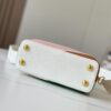 Upgraded M59863 Pure White Three-Tone Gold-Plated Mini Capucines Bag