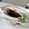 Upgraded M59863 Pure White Three-Tone Gold-Plated Mini Capucines Bag