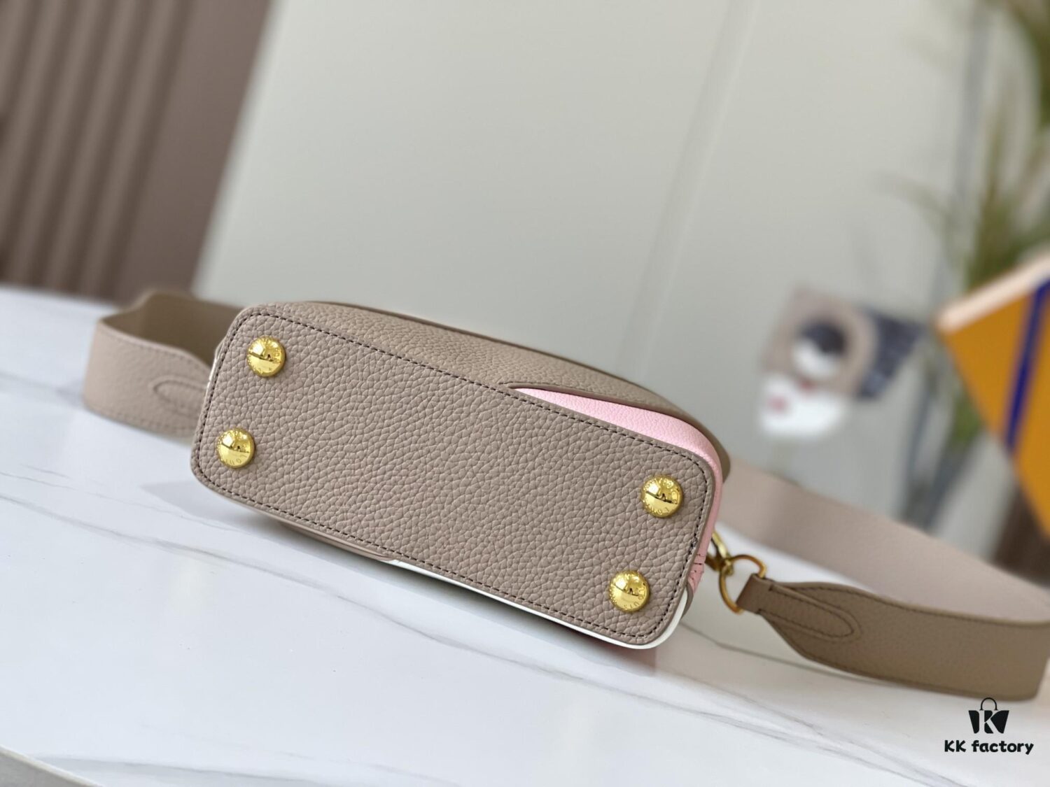 Upgraded M59863 Gray-Purple Three-Piece Gold-Tone Lock