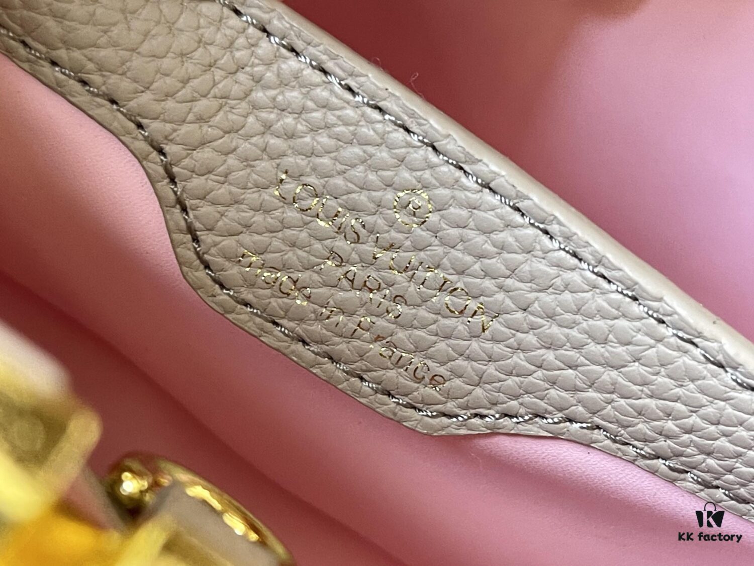 Upgraded M59864 Gray Purple Two-Tone Gold Tone Hardware