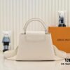 Upgraded Version M21755 White LV x YK Capucines Small Handbag
