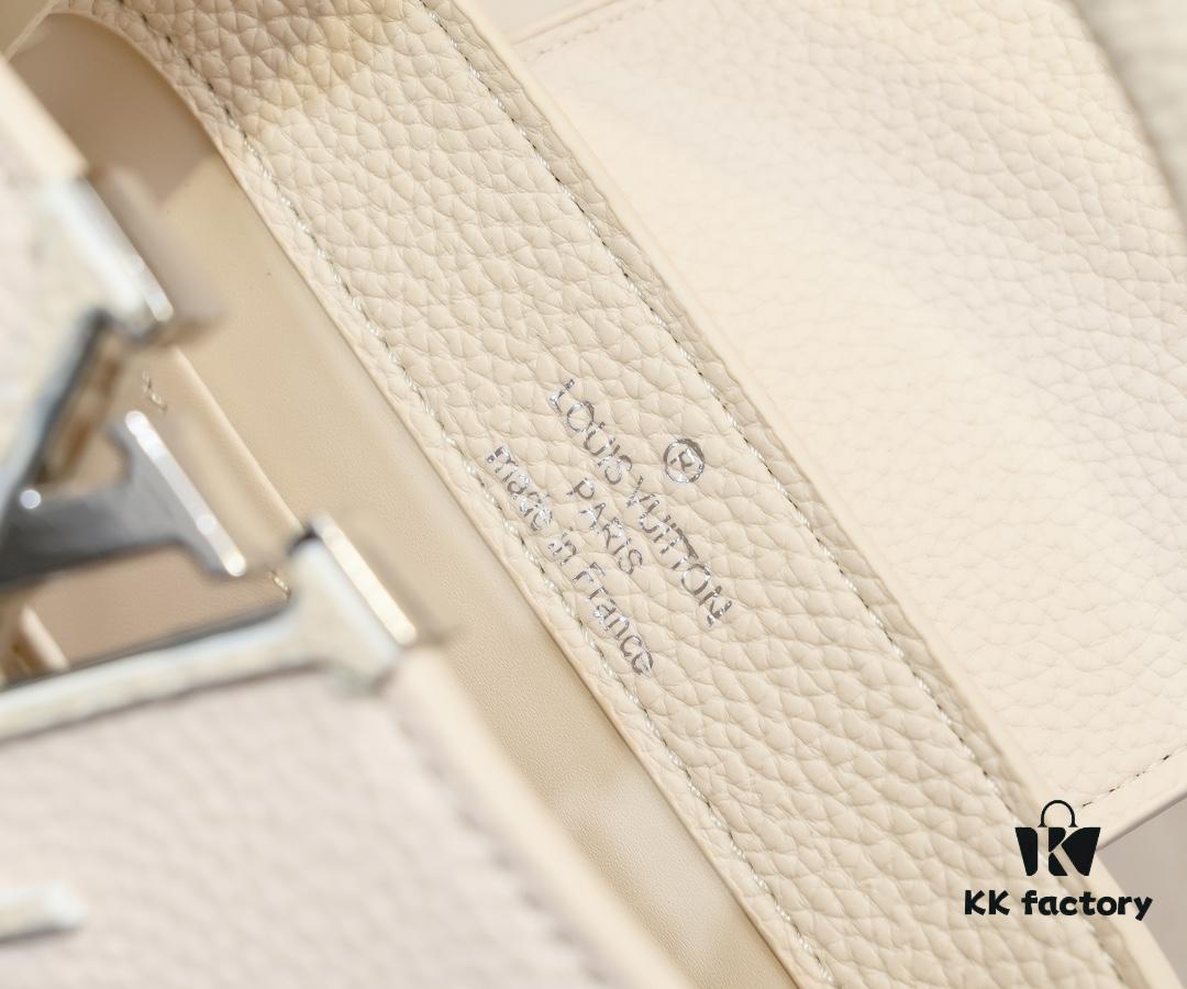 Upgraded Version M21754 White LV x YK Capucines Mini Bag