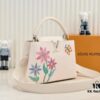 Upgraded Version M21756 White LV x YK Capucines Medium Handbag