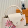 Upgraded Version M21756 White LV x YK Capucines Medium Handbag
