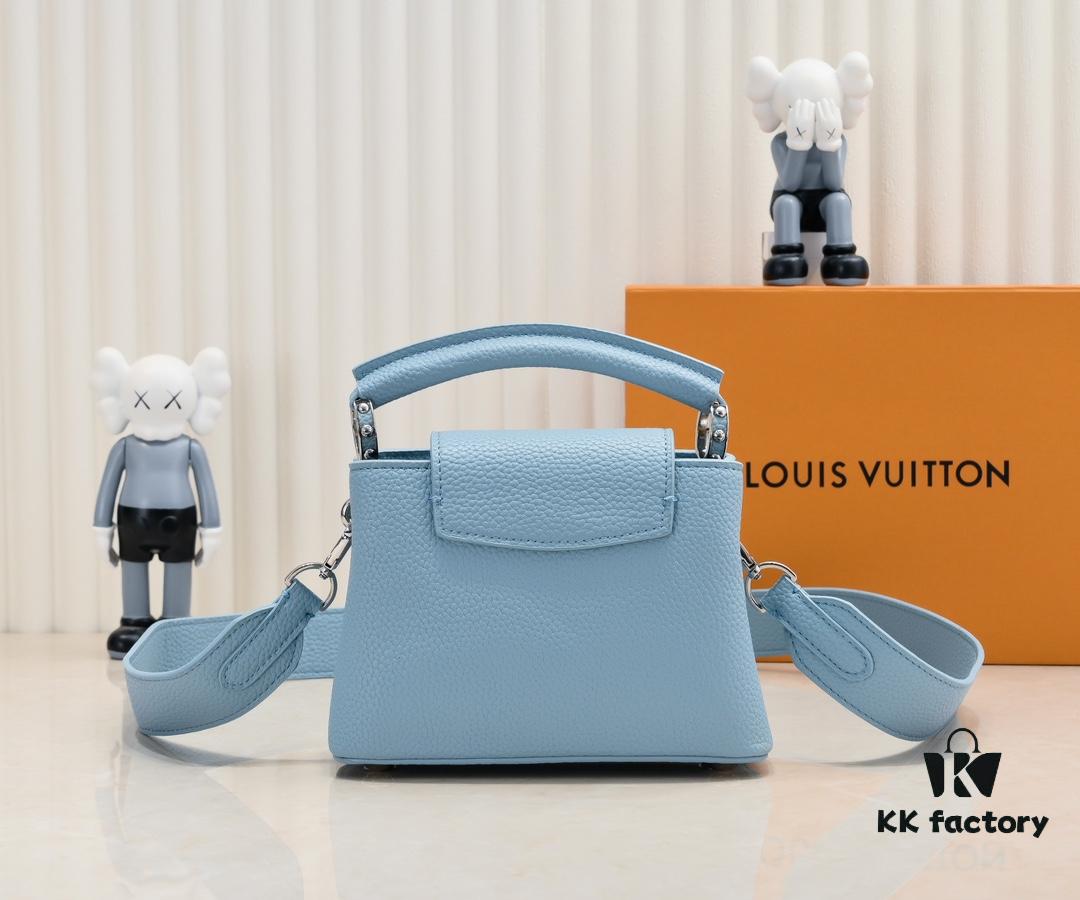 Upgraded Version M21754 Blue LV x YK Capucines Mini Bag