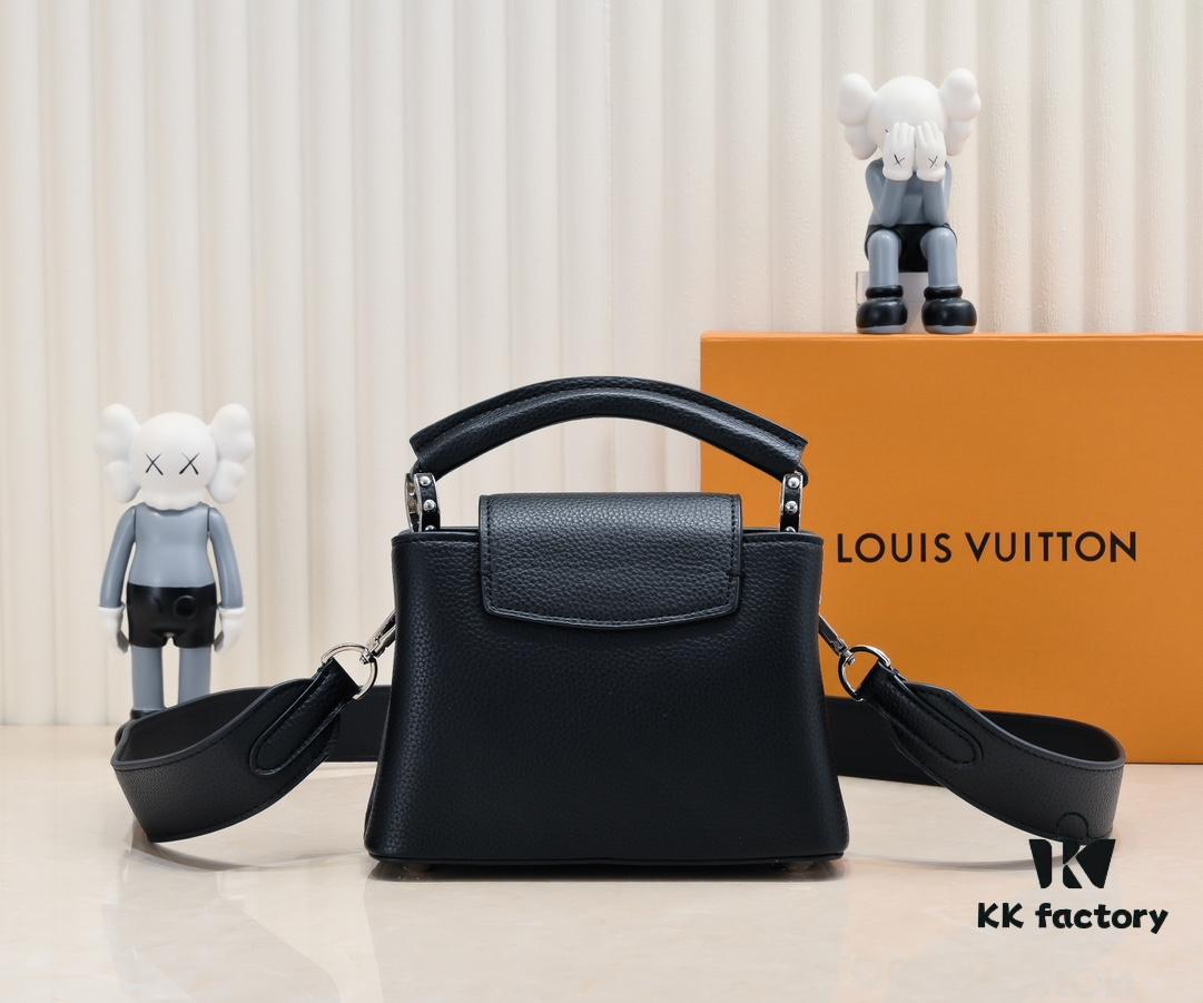 Upgraded Version M21754 Black LV x YK Capucines Mini Bag