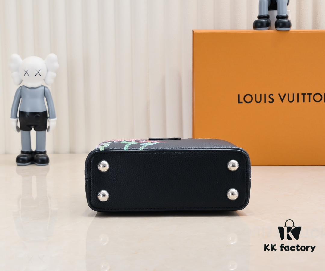 Upgraded Version M21754 Black LV x YK Capucines Mini Bag