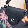 Upgraded Version M21755 Black LV x YK Capucines Small Handbag