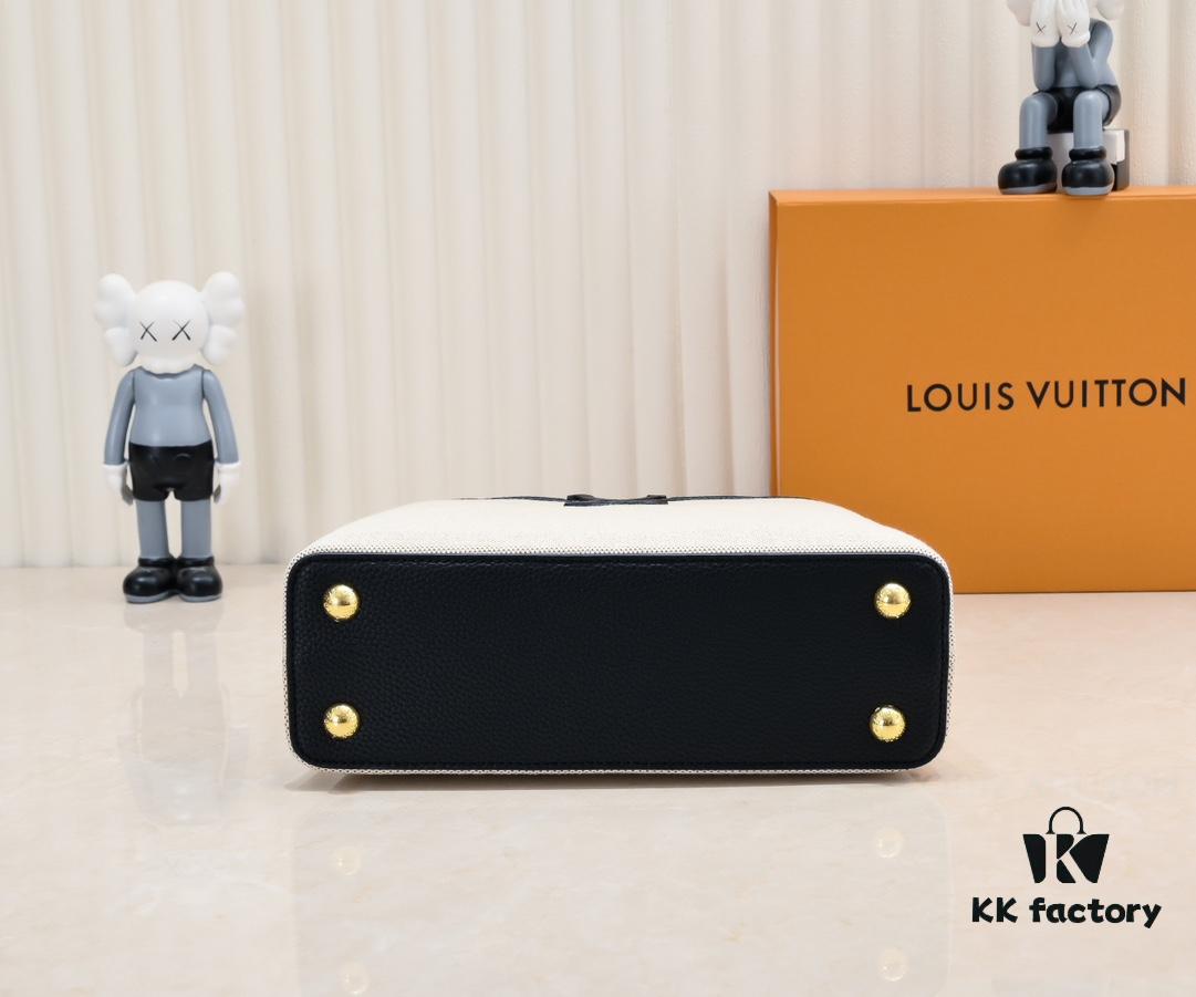 Upgraded M59873 Linen with Black and Gold Hardware