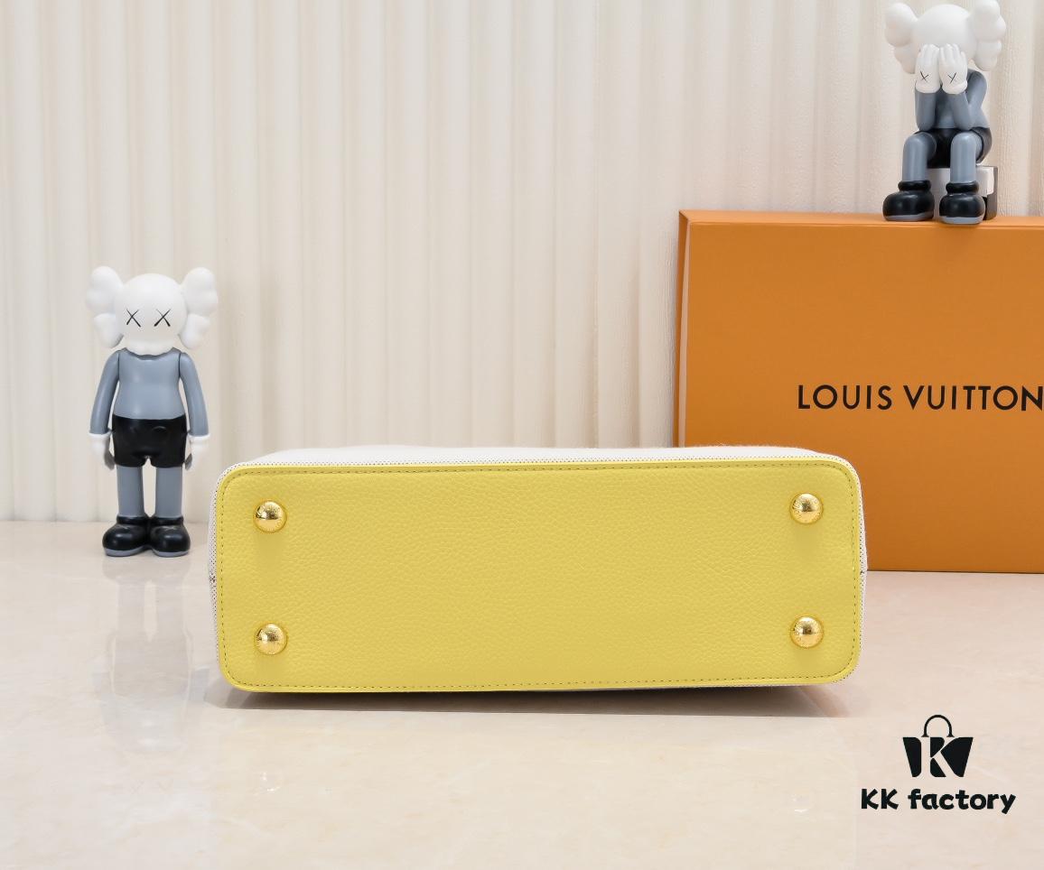 Upgraded M59969 Linen Canvas with Gold-Tone Hardware