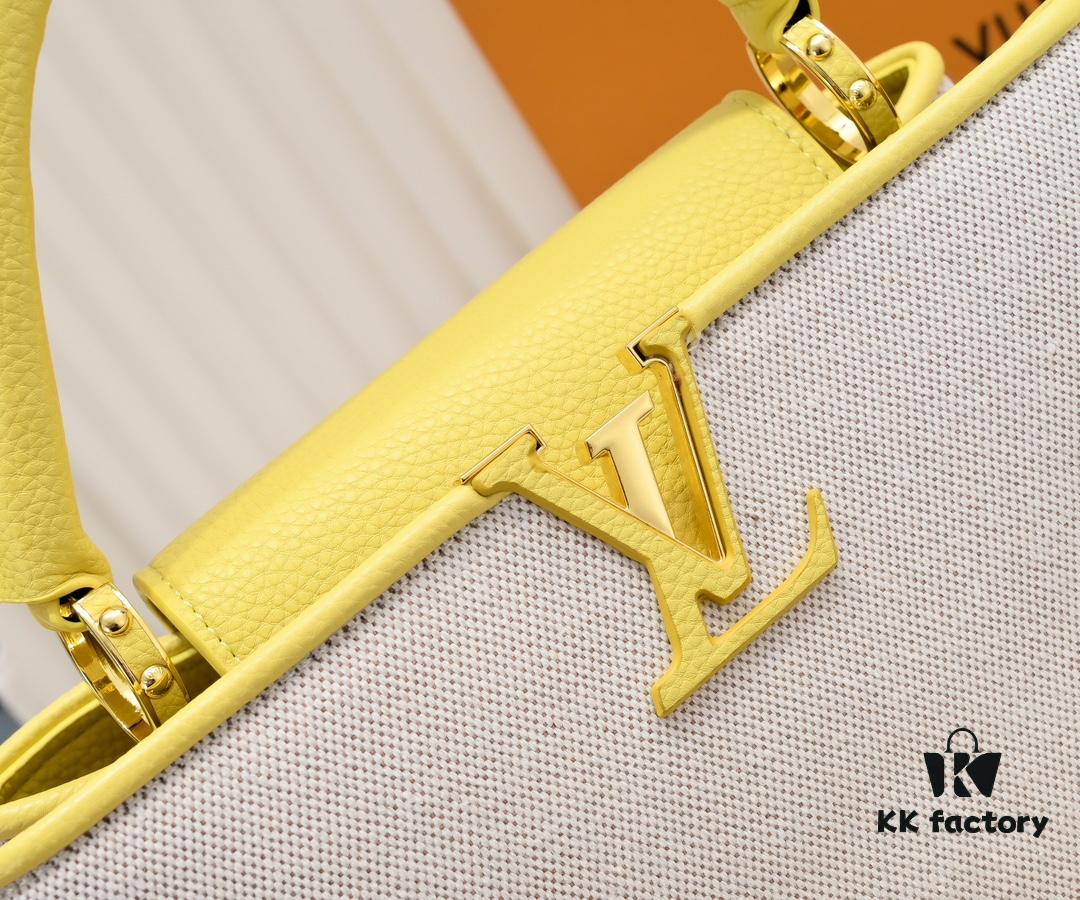 Upgraded M59969 Linen Canvas with Gold-Tone Hardware