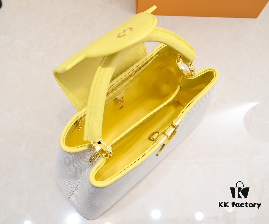 Upgraded M59969 Linen Canvas with Gold-Tone Hardware