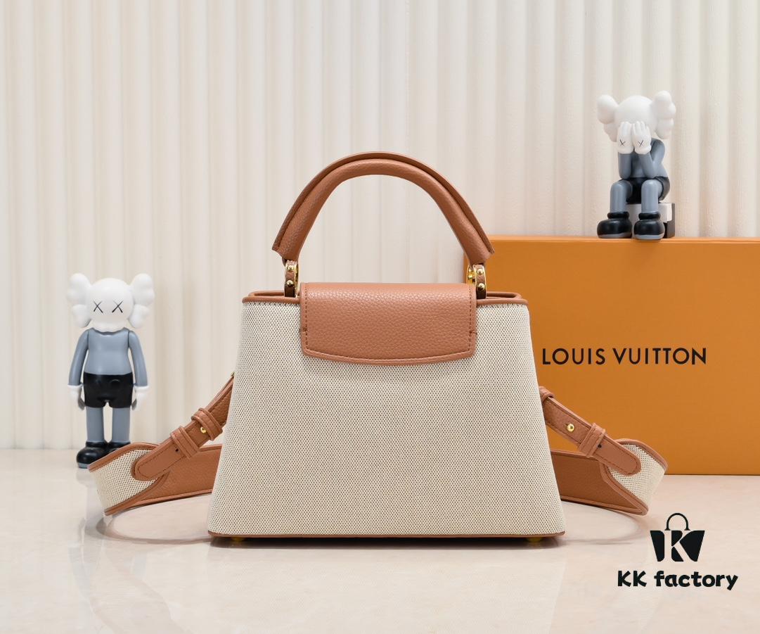 Upgraded M59873 Linen with Light Beige Gold-Tone Hardware