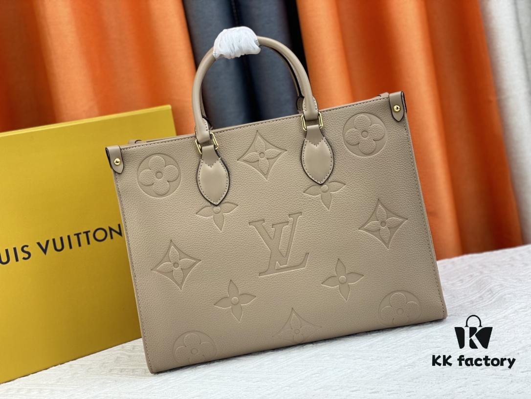 Medium Authentic Original Bubble Seal M45595 45607 44571 By The Pool Capsule Collection OnTheGo Medium Tote Bag in Monogram Empreinte Leather