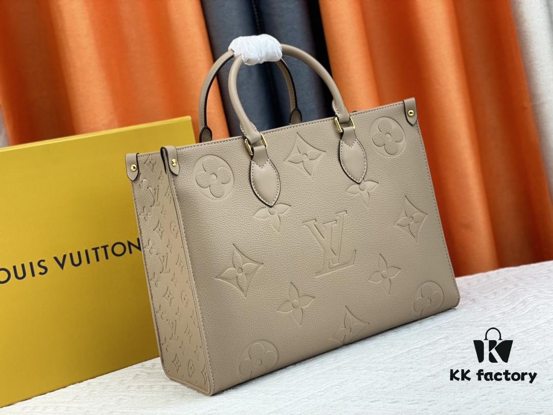 Medium Authentic Original Bubble Seal M45595 45607 44571 By The Pool Capsule Collection OnTheGo Medium Tote Bag in Monogram Empreinte Leather