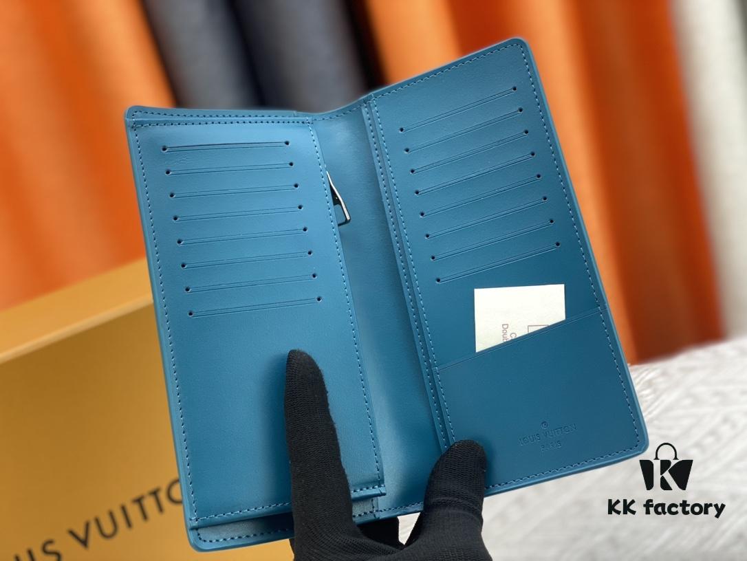 Wallet Model: N62665 Louis Vuitton Classic Brazza Wallet in Damier Graphite Pixel Canvas