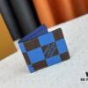 Wallet Model: M40452 Deep Blue Check Louis Vuitton Classic Brazza Wallet