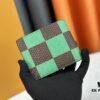 Wallet Model: M40452 Green Grid Louis Vuitton Classic Brazza Wallet