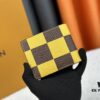 Wallet Model: M40452 Yellow Checkered Louis Vuitton Classic Brazza Wallet