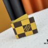 Wallet Model: M40452 Yellow Checkered Louis Vuitton Classic Brazza Wallet