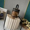 Upgraded Version [Exclusive Real Shot M82952 Vernis Yellow Flower] This Nano Cannes Handbag Features a Cylindrical Silhouette Crafted from Monogram Canvas, Echoing the Design of a Cosmetic Pouch