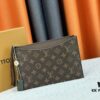 M60910, Real Item Photography, Exquisitely Crafted Pallas Clutch Combining Classic Monogram Canvas with Vibrant Colors for a Delightful Effect