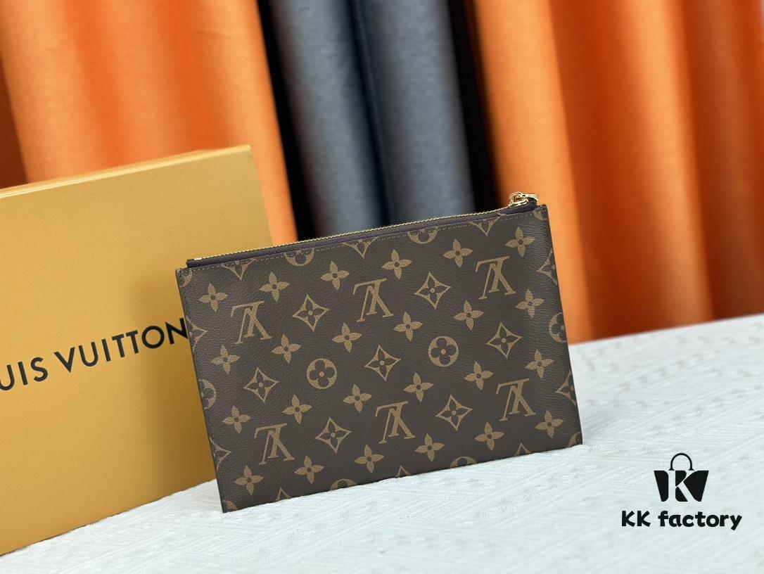 M60910, Real Item Photography, Exquisitely Crafted Pallas Clutch Combining Classic Monogram Canvas with Vibrant Colors for a Delightful Effect