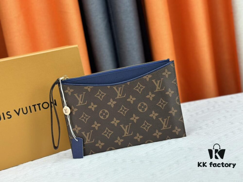M60910, Real Item Photography, Exquisitely Crafted Pallas Clutch Combining Classic Monogram Canvas with Vibrant Colors for a Delightful Effect