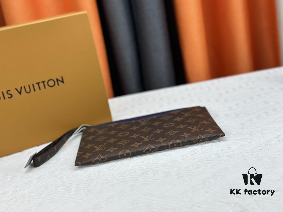 M60910, Real Item Photography, Exquisitely Crafted Pallas Clutch Combining Classic Monogram Canvas with Vibrant Colors for a Delightful Effect