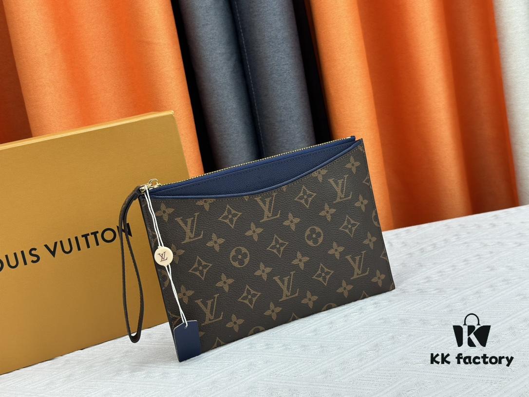 M60910, Real Item Photography, Exquisitely Crafted Pallas Clutch Combining Classic Monogram Canvas with Vibrant Colors for a Delightful Effect