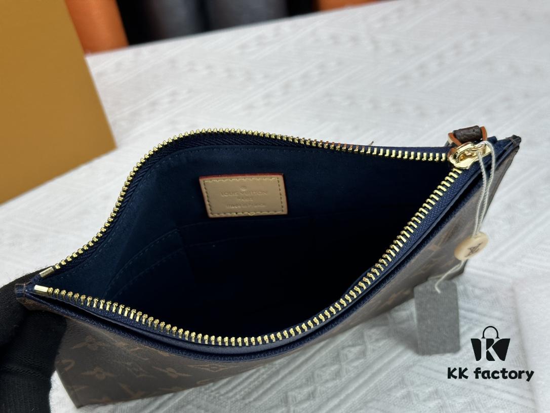 M60910, Real Item Photography, Exquisitely Crafted Pallas Clutch Combining Classic Monogram Canvas with Vibrant Colors for a Delightful Effect