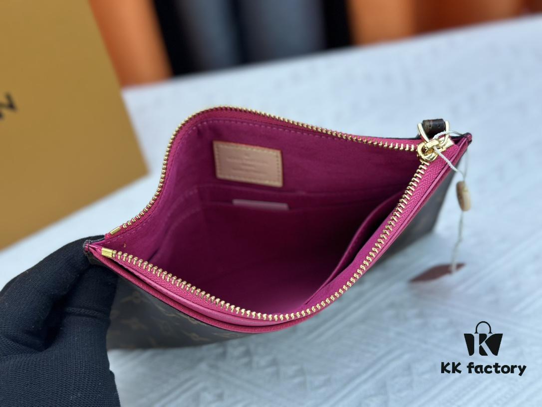 M60910, Real Item Photography, Exquisitely Crafted Pallas Handbag Combining Classic Monogram Canvas with Vibrant Colors for a Delightful Effect