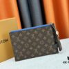 M60910, Real Product Photography, Exquisitely Crafted Pallas Clutch Combining Classic Monogram Canvas with Vibrant Colors for a Delightful Effect