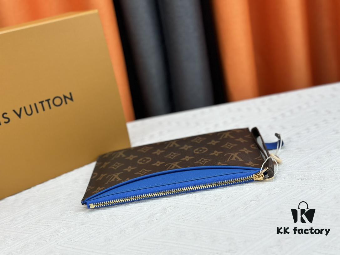 M60910, Real Product Photography, Exquisitely Crafted Pallas Clutch Combining Classic Monogram Canvas with Vibrant Colors for a Delightful Effect